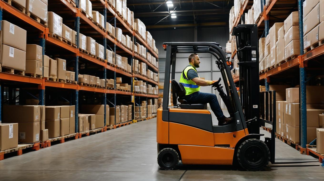 иллюстрация на тему "Штабелеры BT: функциональность, надежность и преимущества"