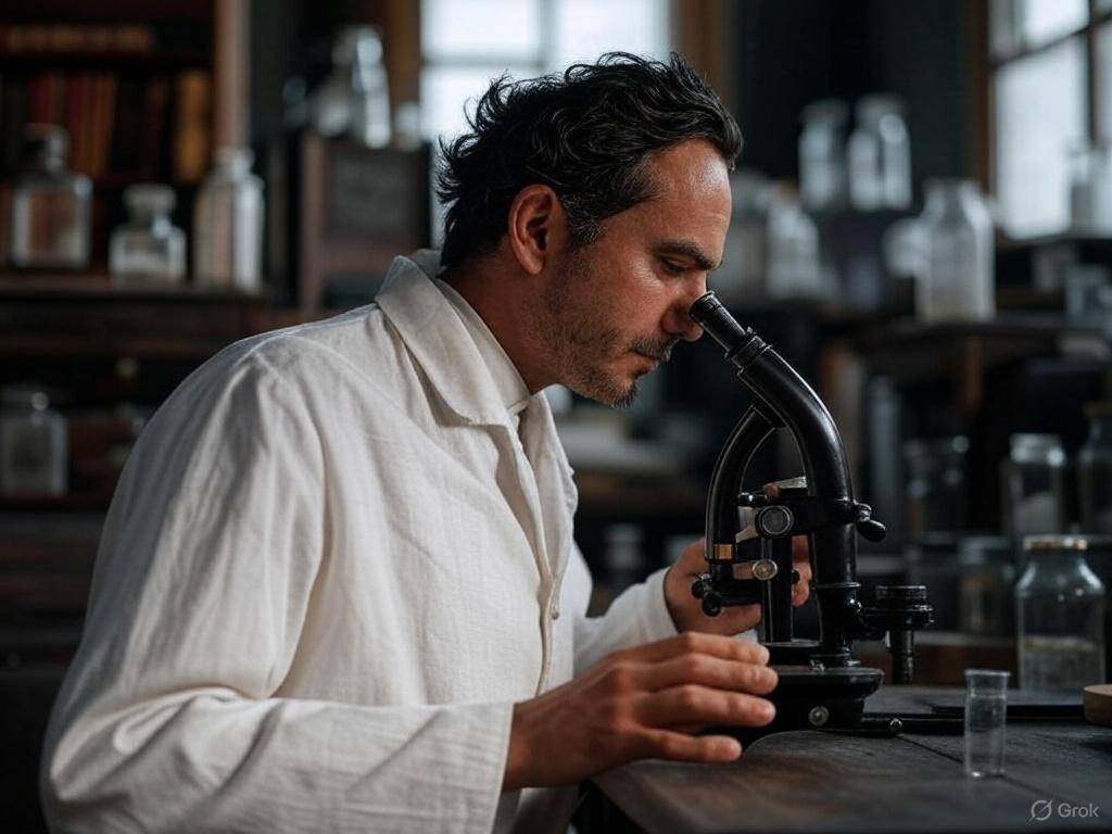 иллюстрация к статье "История микробной теории заболеваний: от древних представлений к современной науке"