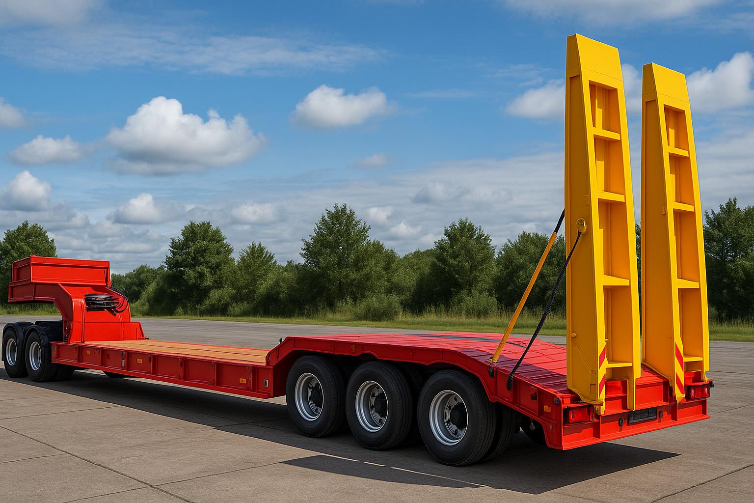 иллюстрация к статье "Преимущества использования тралов для перевозки негабаритной техники"