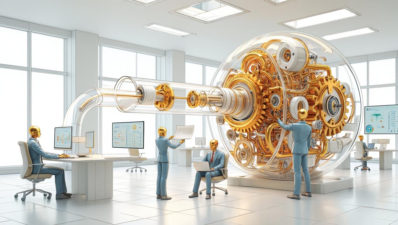 иллюстрация к статье "От хаоса к порядку: как моделирование бизнес-процессов спасает компании от кризиса роста"