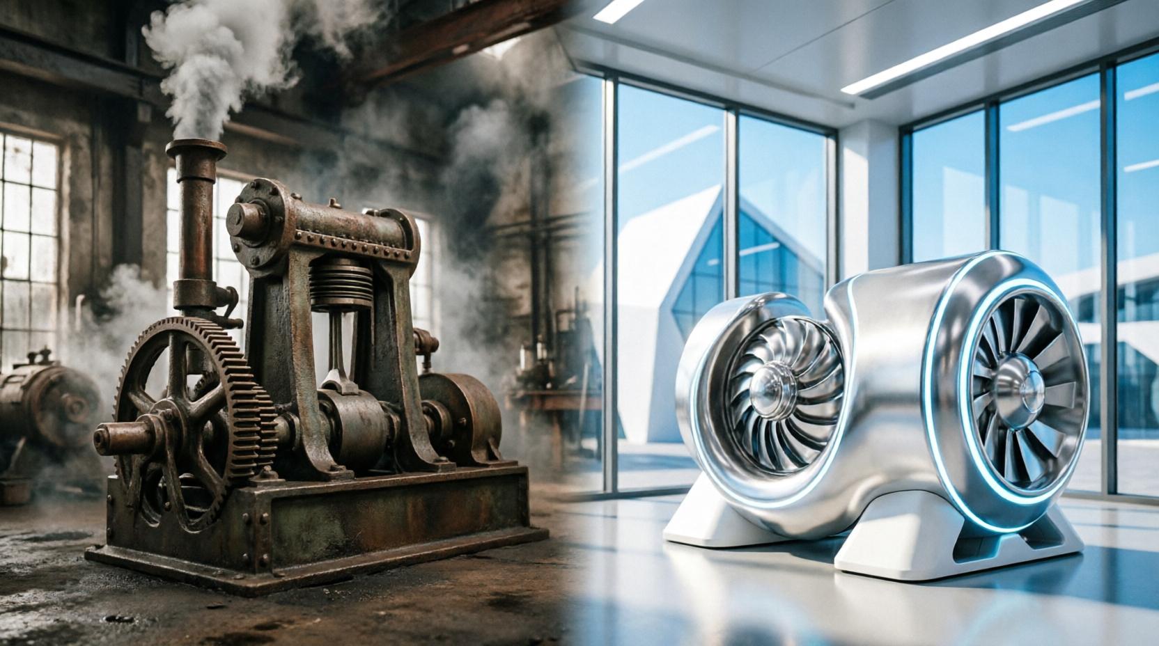 От паровых машин до цифровых гигантов: эволюция промышленного сжатия