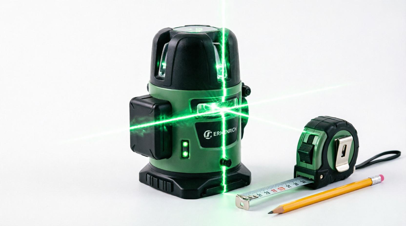 Лазерный уровень Ermenrich — преимущества для стройки и разметки