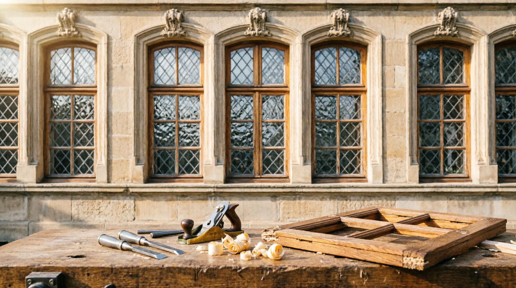 Окна из сосны в исторических зданиях - особенности установки