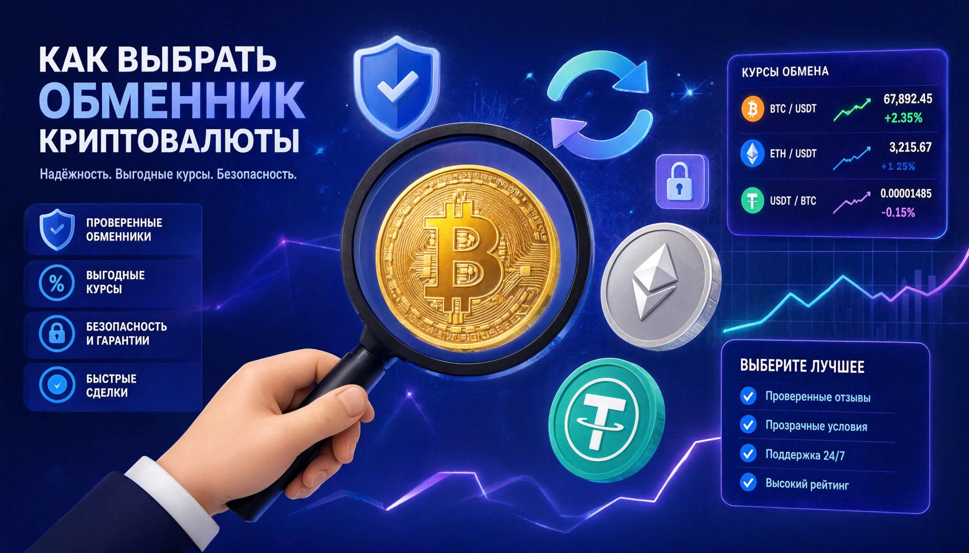 Как выбрать обменник криптовалюты