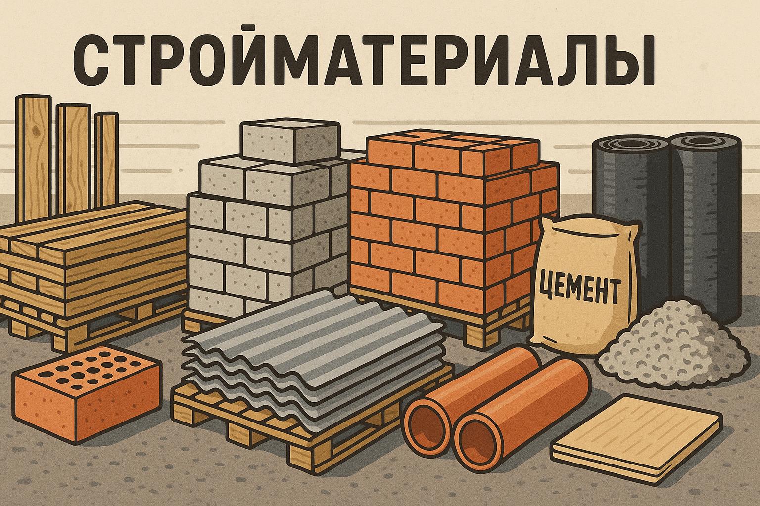 иллюстрация для категории "Стройматериалы"