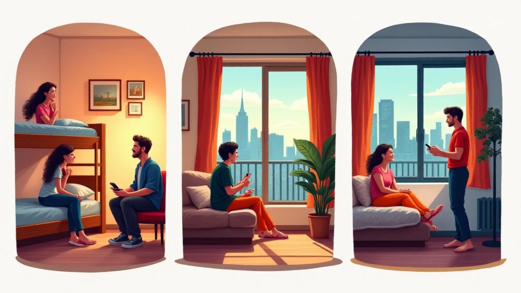 Проживание: От хостелов до каучсерфинга